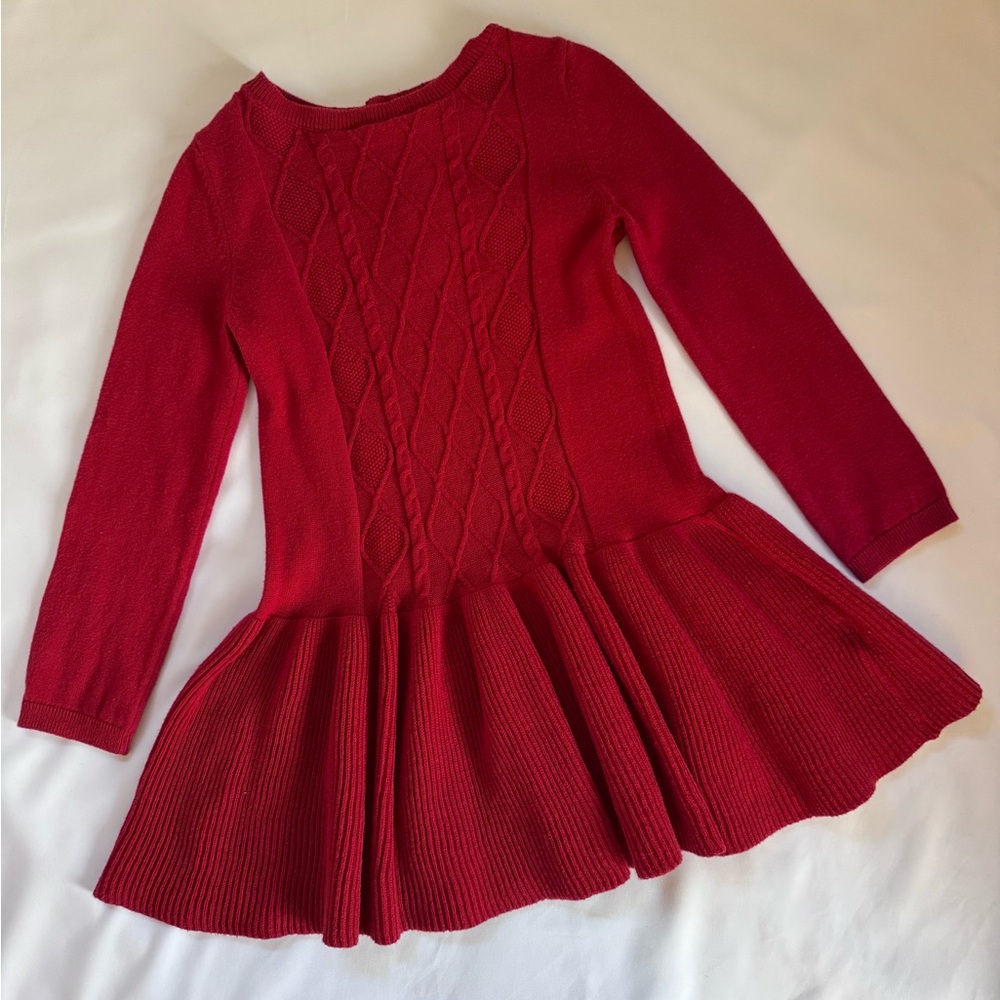 Carter's Red Knit Formal Dress for Kids